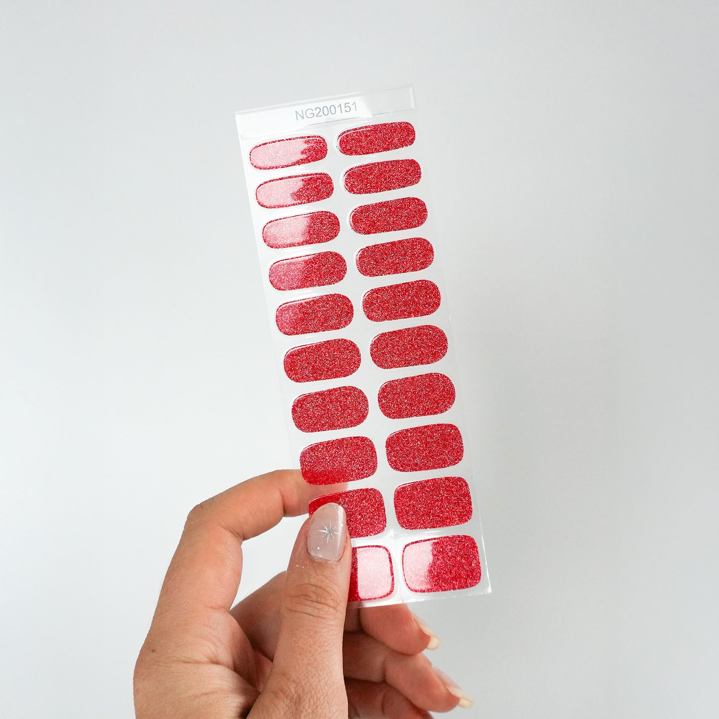 Bande de gel - Rouge pailleté