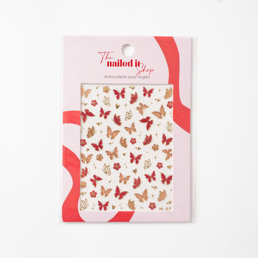 Stickers - Papillon Rouge