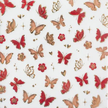 Stickers - Papillon Rouge