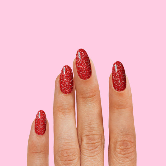 Bande de gel - Rouge pailleté