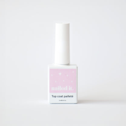 Top coat pailleté