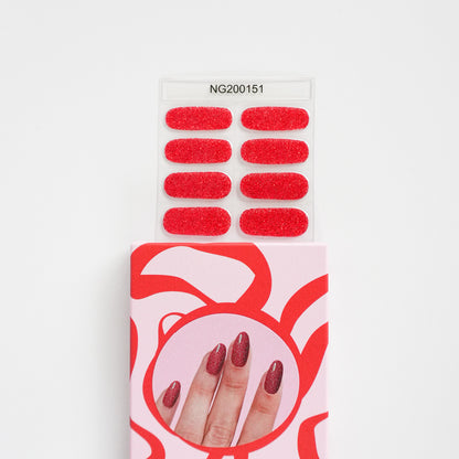 Bande de gel - Rouge pailleté